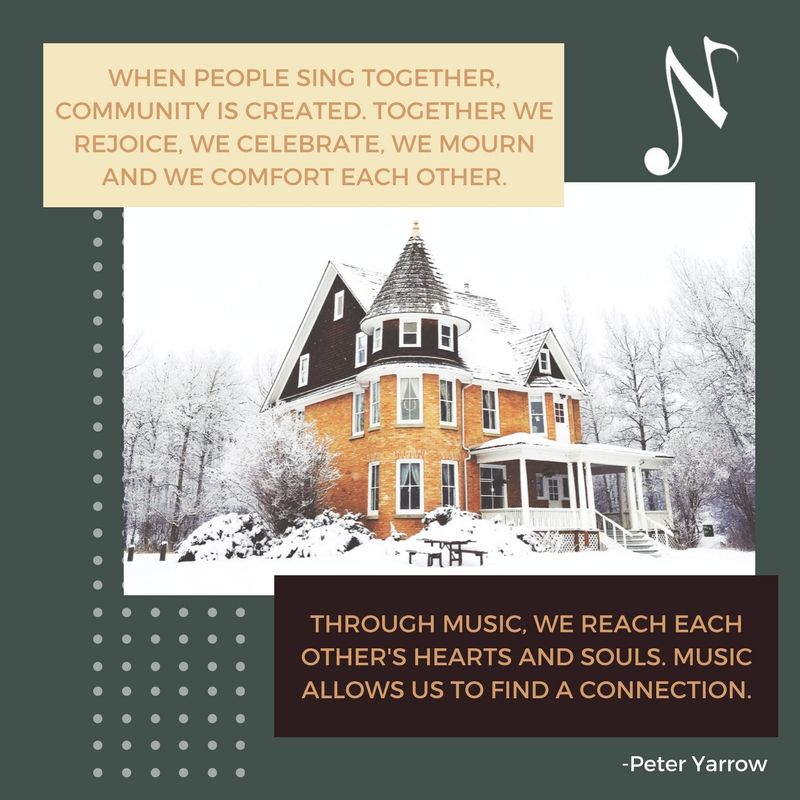 When people sing together, community is created. It's as simple as that. #music #musictherapy #connection #celebratetheseasonwithsong #carol