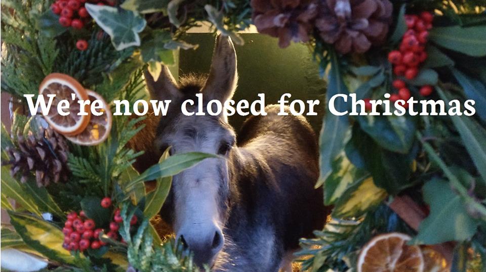 Thank you to everyone that's visited, donated, volunteered, tweeted or supported us in any other way this year.  The farm is now closed until the 16th January - until then it's just us and our lovely animals here but we look forward to seeing you all again in 2018