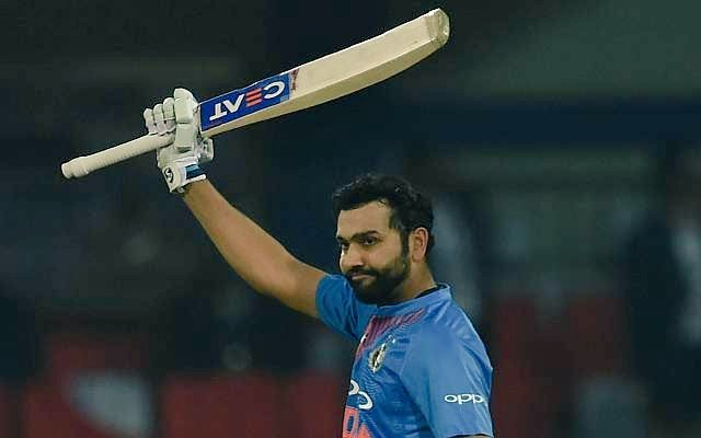 IndianOil player <a href="/ImRo45/">Rohit Sharma</a>  becomes the  first Indian to smash two T20I hundreds. Congrats! ( Image Source: Cricbuzz)