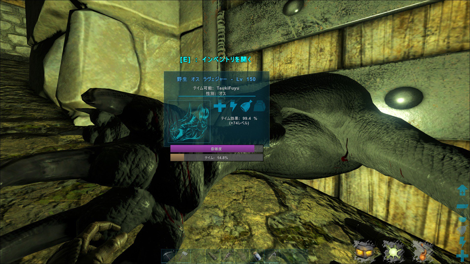 月冬 On Twitter 150ラベジャーテイムなう Liveしたらよかった が俺のことやからliveしてたら現れんかった気もする 自拠点内にぶち込んだんで勝確です Ark Https T Co Dqf5m7lblz Twitter