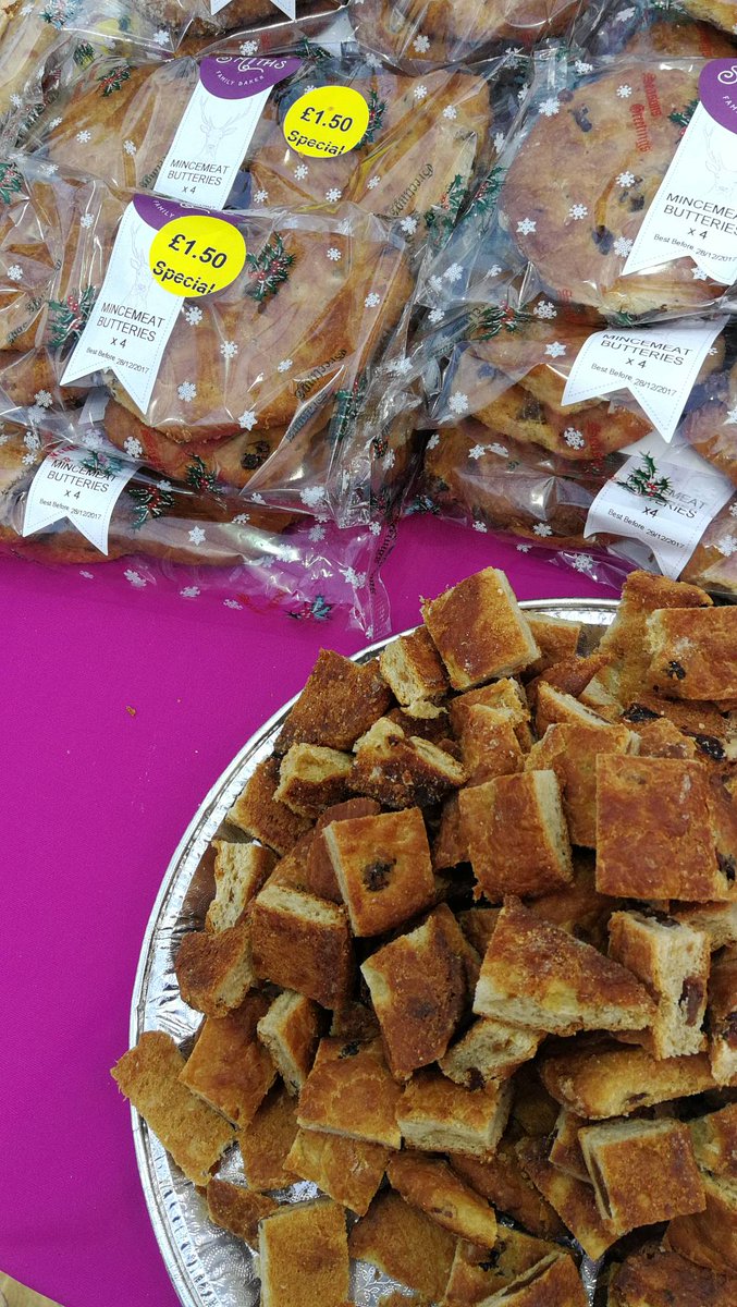 HAANMarket's tweet photo. Fancy trying a mincemeat buttery? Smiths the Family Baker have plenty of this uniquely North East Christmas treat for you to sample✨ https://t.co/fXoulvm95v