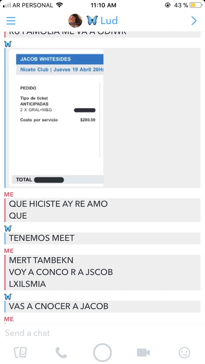 _daddywilk_'s tweet photo. My mom wouldn’t let me buy your tickets sO MY IBF LITERALLY JUST BOUGHT ME A M&amp;G @JacobWhitesides SEE YOU IN ARGENTINA BABE 

Te amo @cashewxdaddy 💛💛💛💛 https://t.co/iI9DuX2xg2