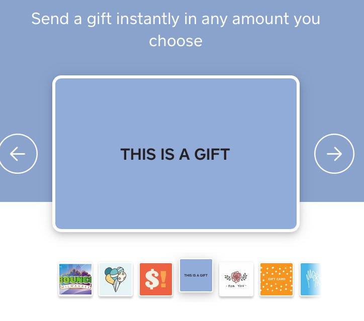 BounceMilwaukee's tweet photo. Want to send the most utilitarian-looking e-Gift card ever? We’ve got you covered with our new, grey “Triumph of Commercialism” design. More festive designs also available for non-dystopian-themed parties. https://t.co/oYdEZAxl33 #thisisagift #Milwaukee #consume https://t.co/XGxVAjgbOw