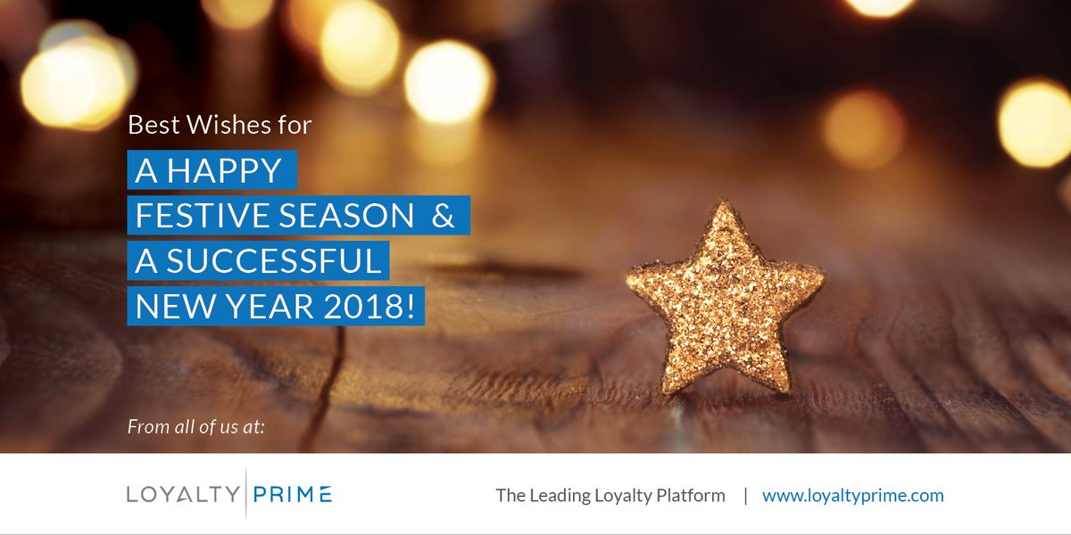 2017 has been a year of remarkable success, growth &amp; expansion at Loyalty Prime. Our big #ThankYou goes out to our great clients, our outstanding net of partners &amp; supporters and our simply amazing team. #MerryChristmas and a fabulous #NewYear2018 to all of you!