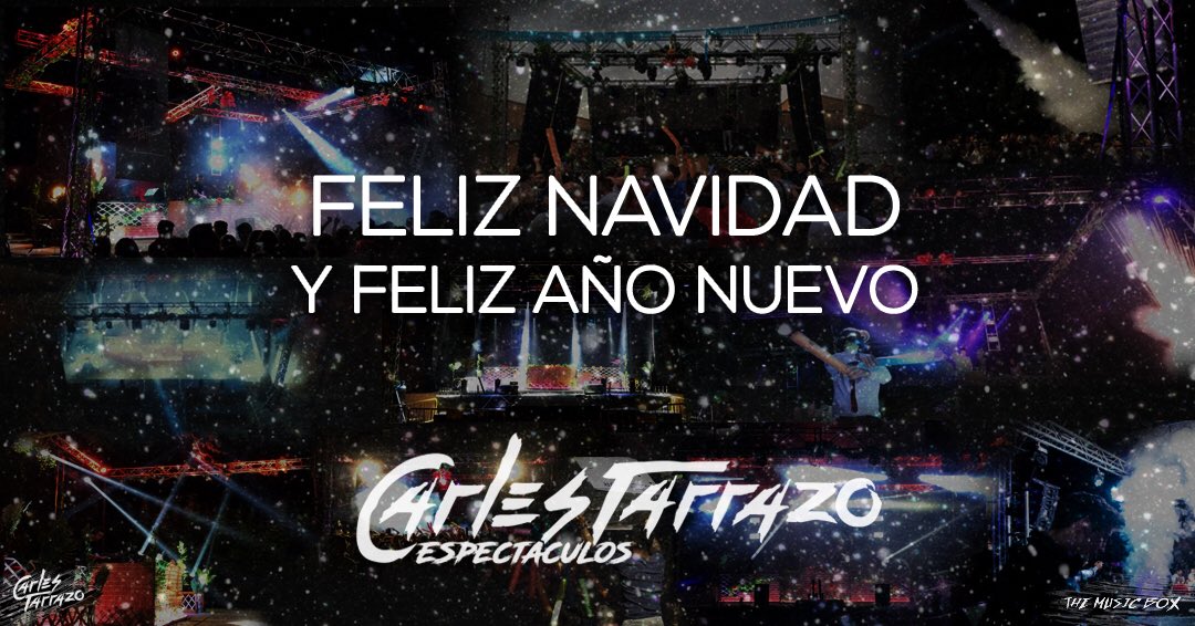 2017 Sin duda a sido un año espectacular, queremos dar las gracias a todos aquellos que habéis estado ahí durante todo el año y por eso de parte de Carles Tarrazo Espectaculos os deseamos Feliz Navidad y Feliz año nuevo 2018.