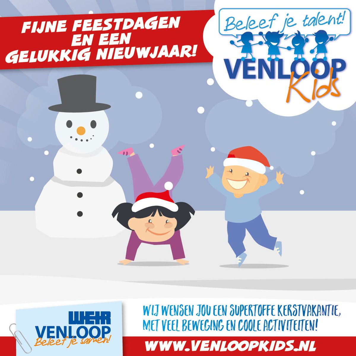 Fijne feestdagen en een gelukkig nieuwjaar! <a href="/VenloopKids/">VenloopKids</a> #Venloop #2018