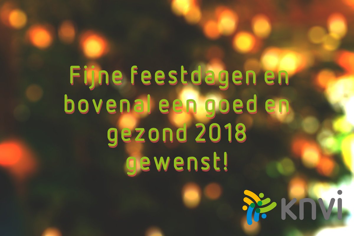 Namens de KNVI, fijne feestdagen gewenst!