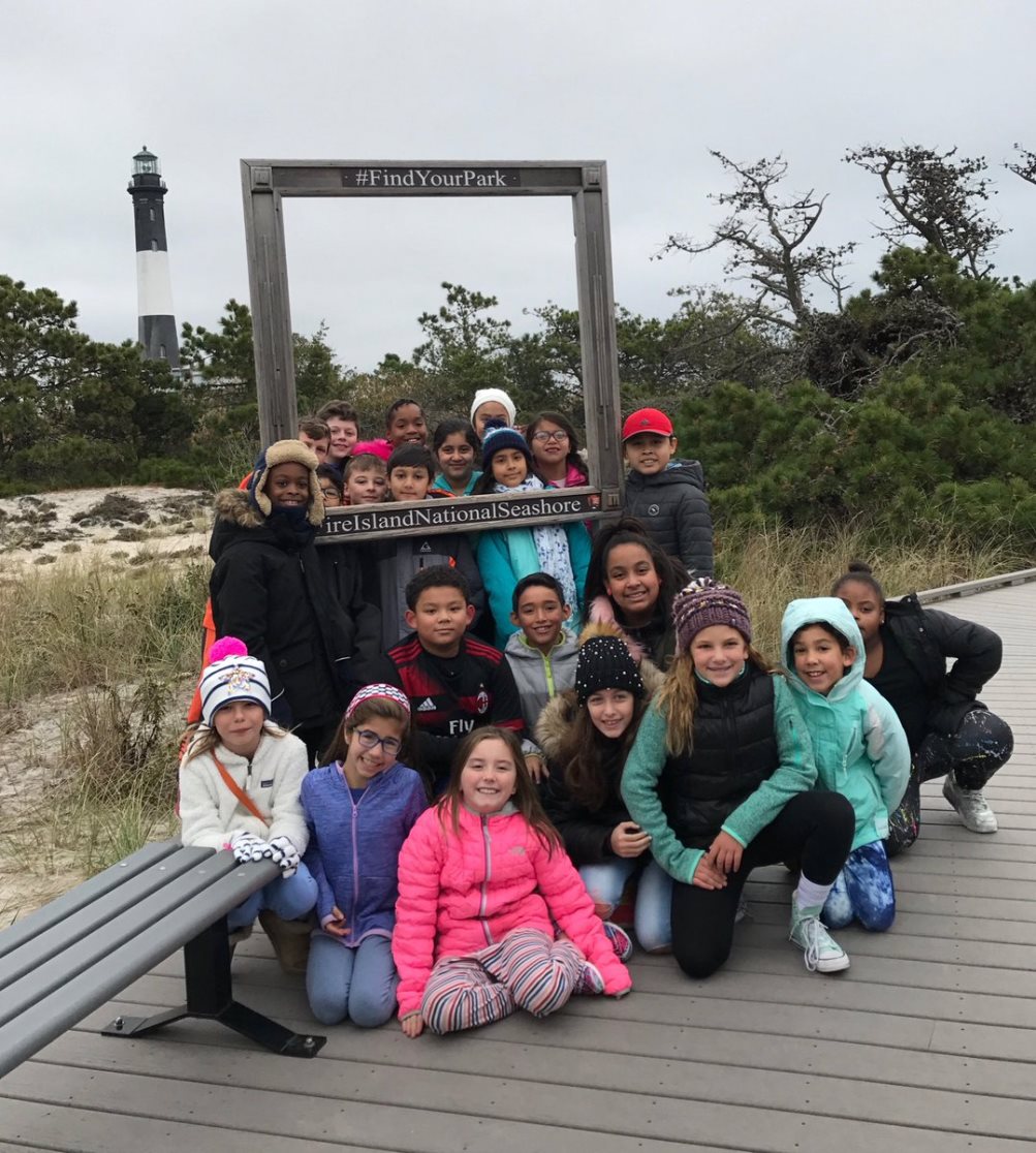 Scholars at South Country School recently had the opportunity to visit  the Fire Island Lighthouse. While there, they climbed the stairs to the  top of the lighthouse, and learned about the Life Saving Service and the  lens of the light. #BSSDPride #DreamLeadAchieve