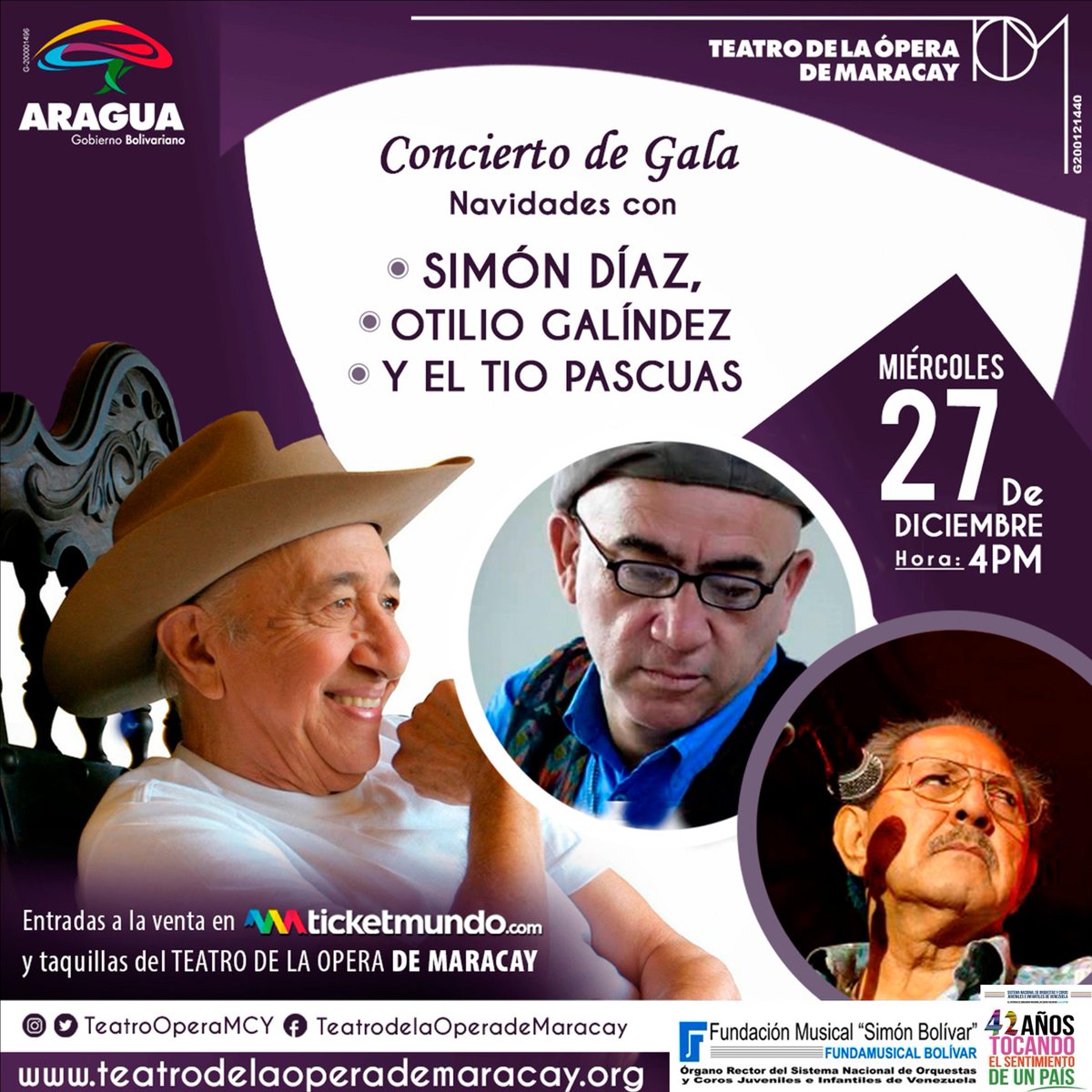 #Impelable! #27Dic! <a href="/TeatroOperaMcy/">Teatro de la Ópera de Maracay</a>! NO DEJES QUE TE LO CUENTEN! .@MARACAYDEHOY
