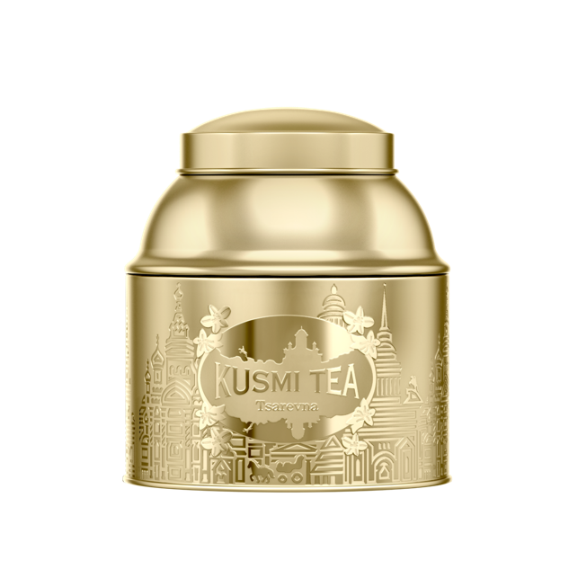 Monoprix's tweet photo. Gou-thé de Noël : le thé Tsarevna et sa robe dorée & étincelante de @KusmiTea ! #MonoprixNoel ✨ https://t.co/IOPY1dhNUV