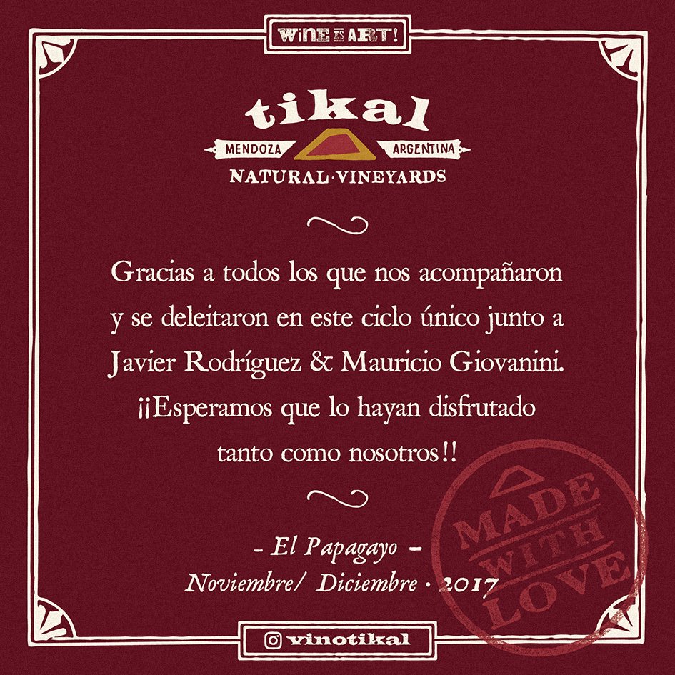 Cerramos un excelente ciclo y un gran año! Nuestros mejores deseos... y que el 2018 sea aún mejor! Salú!!🥂