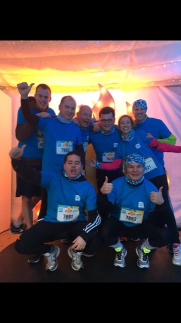 ourjob2's tweet photo. #ourjob2  Bnpparibasfortis Private banking center noord loopt voor het goede doel De Warmarathon met dank aan Hellobank.be https://t.co/9AAIAUQCyq