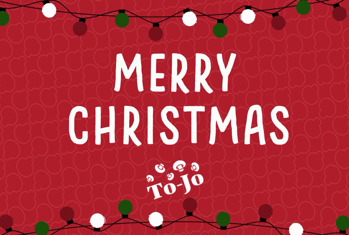 ToJoMushrooms's tweet photo. Merry Christmas from all of us at To-Jo! Have a wonderful holiday with your family &amp; friends #MerryChristmas2017 https://t.co/TiTSMZLj4v