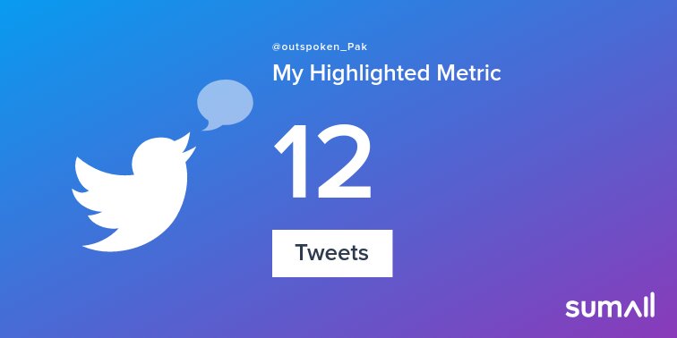 outspoken_Pak's tweet photo. My week on Twitter 🎉: 1 Like, 12 Tweets. See yours with https://t.co/DCzmuwdk2N https://t.co/BgY4UN8E4M