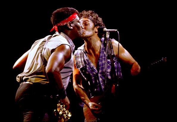 Classic Born in the USA tour smooch.