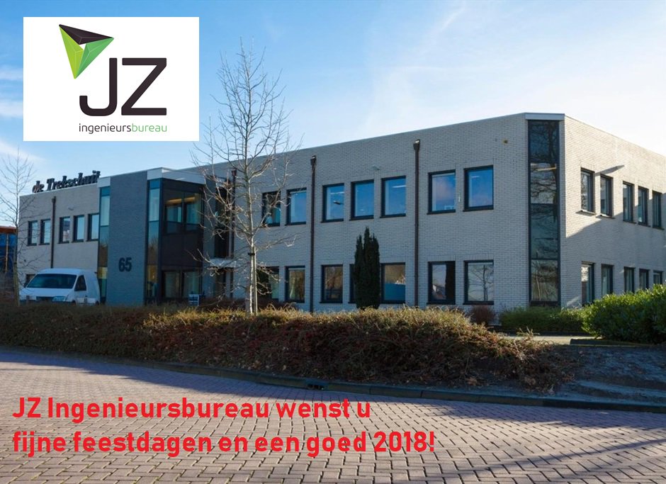 JZ Ingenieursbureau wenst u fijne feestdagen en een goed 2018! Vanaf maandag 8 januari zijn wij weer bereikbaar