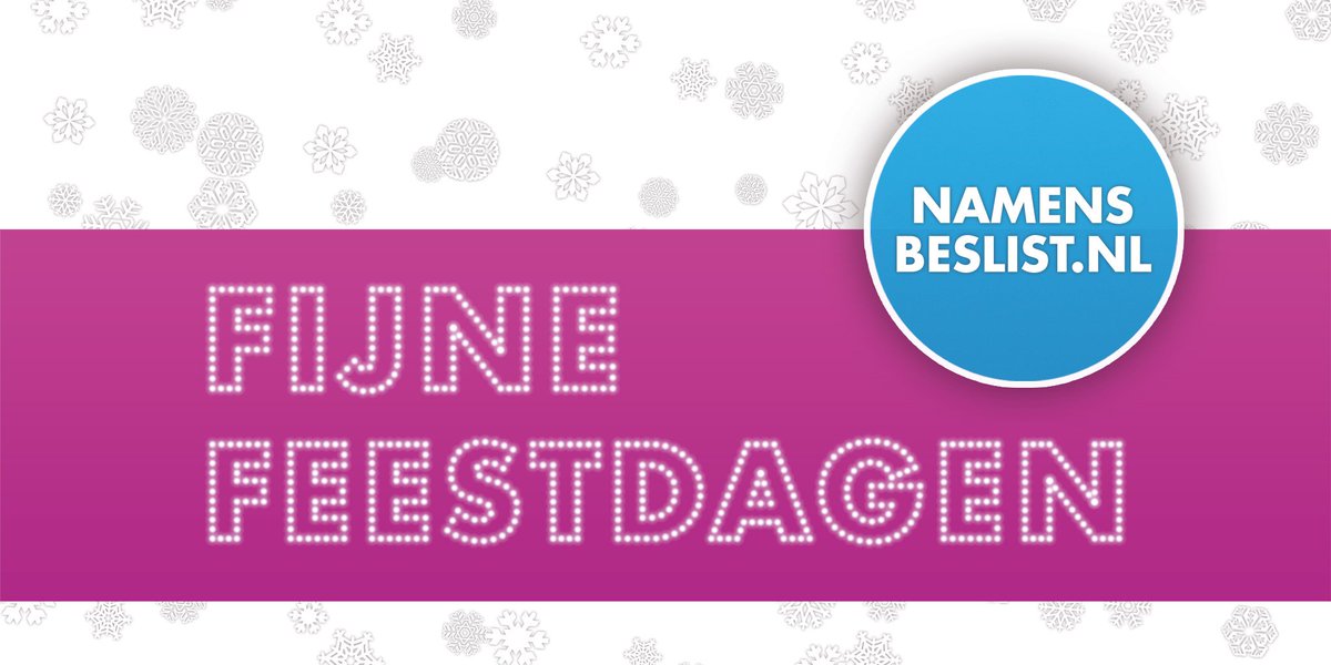 Warme #feestdagen gewenst, namens alle beslissers!