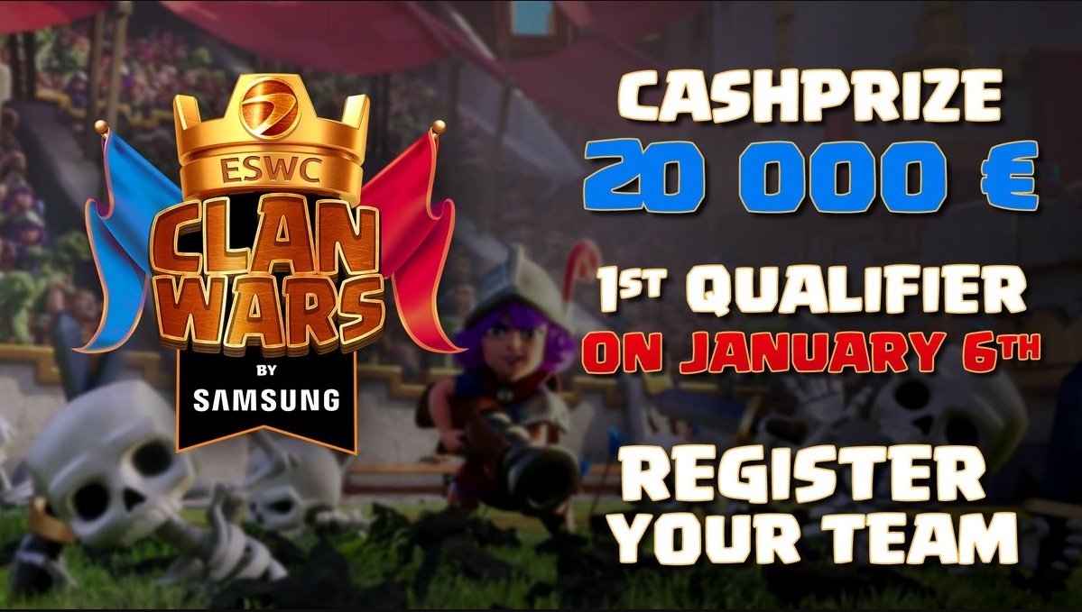 TeamQuesoGG's tweet photo. We're proud to announce that we will be part of #ESWC #ClansWars by @Samsung and @eswc_en😉
🏆 Cashprize 20,000€
🇪🇺 128 teams max
#TQProud #TQCR🧀
All the information here:
https://t.co/4yzXnSdhIf https://t.co/VtahKuy9Rk
