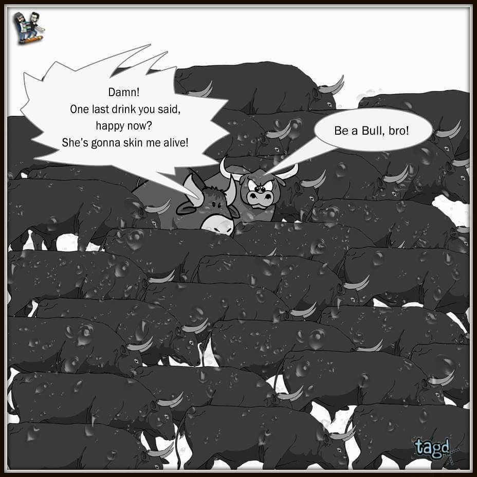 comicnama's tweet photo. TAGD 0008: for those who believe in the myth that all men are afraid of their wives... Not just men, males of all species are scared of their female partners 😓😜 Co-created by @SaurinDesaiPoet and @RishabhMalik
#ComicBooks #comicstrip #tagd #bull #waterhole #comics #sarcasm https://t.co/ic7YUMCqUl