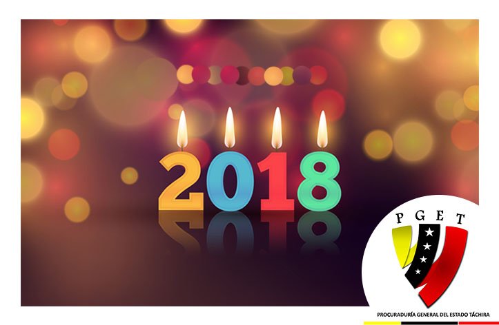 TachiraProcu's tweet photo. Que el nuevo año esté lleno de amor, reconciliación, prosperidad y mucha paz
¡Feliz 2018! https://t.co/P91N9kt3Uq