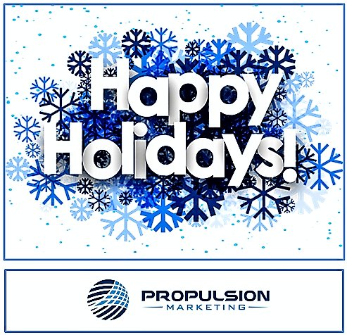PropulsionMktg's tweet photo. Happy Holidays from the Propulsion Marketing Team https://t.co/kcmAA1LtD7