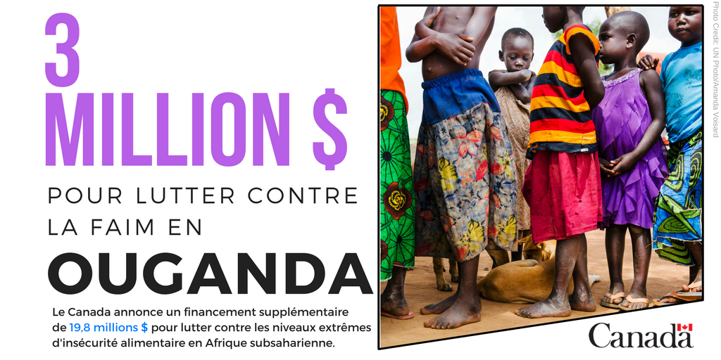 CanadaONU's tweet photo. @blanchardCanada @WFP_FR @UNICEF_FR @UNOCHA_fr @CanadaEthiopie @UgandaMissionNY @MissionTchadONU #ZeroFamine
En savoir plus ici: https://t.co/pqiNDqEng0 https://t.co/CtyB3fr3KC