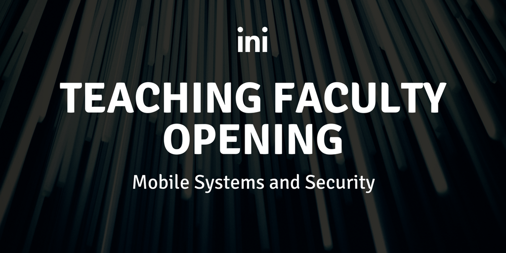 inicmu's tweet image. #Job: INI Teaching Faculty position at all levels for @CarnegieMellon&apos;s main campus in #Pittsburgh, PA, and @cmusv campus in Mountain View, CA. Apply by January 15, 2018: ow.ly/zDwQ30hnxdj #teachingtrack #mobilesystems #security