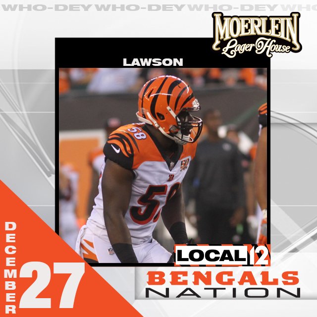 Make sure to check out all the Bengals Nation interviews on local12.com/community/beng… .   Also, join us at <a href="/MoerleinLH/">Moerlein Lager House</a> for our final recording next Wednesday with <a href="/carllawson55/">carl lawson</a>
