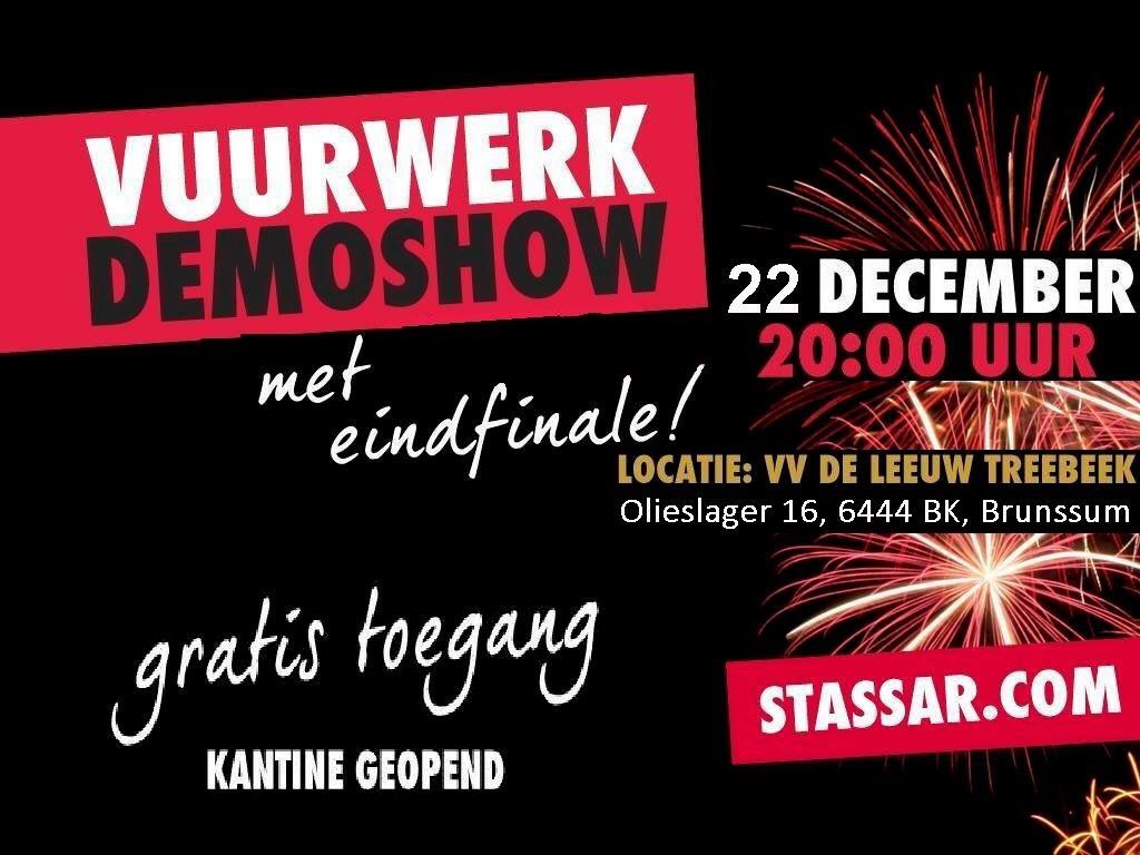 Vanavond is het weer zover; Onze Vuurwerk Demo Show! #Vuurwerk #Brunssum #Parkstad #Redwire #Vvdeleeuw  #Knallenmaar
