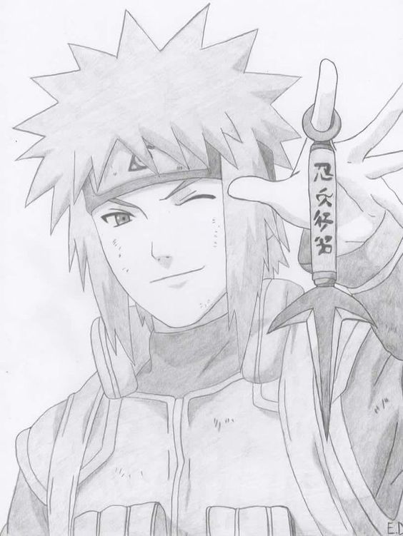 Desenhos - Namikaze Minato ✍️ Desenhe Mesmo Sem Saber