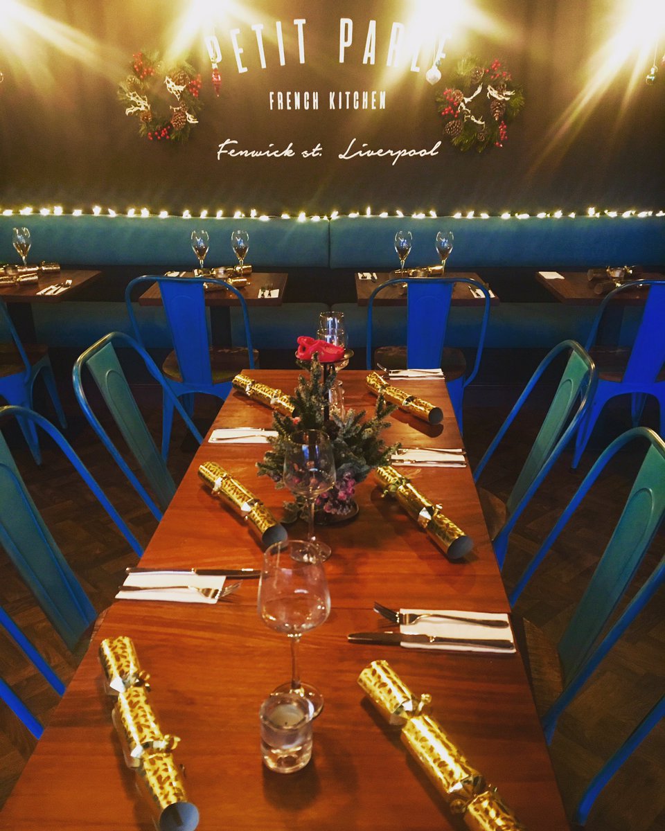 If you have a reservation with us this weekend, you're in for a little cracker of an evening 🍽🇫🇷. #aVeryPetitChristmas