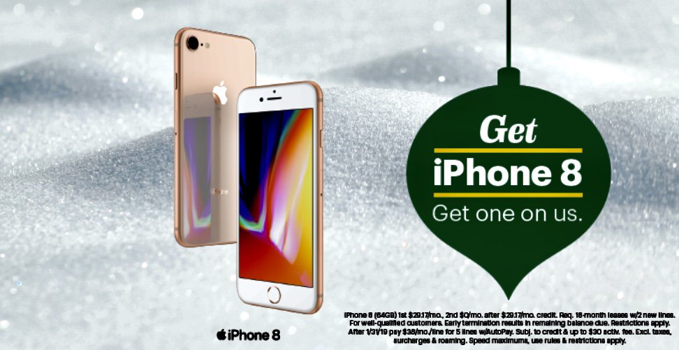 AdcommFairfax's tweet photo. Amazing offer for Apple's Customers, iPhone 8 lease one and get another on us!! https://t.co/fGnZ8ov94C