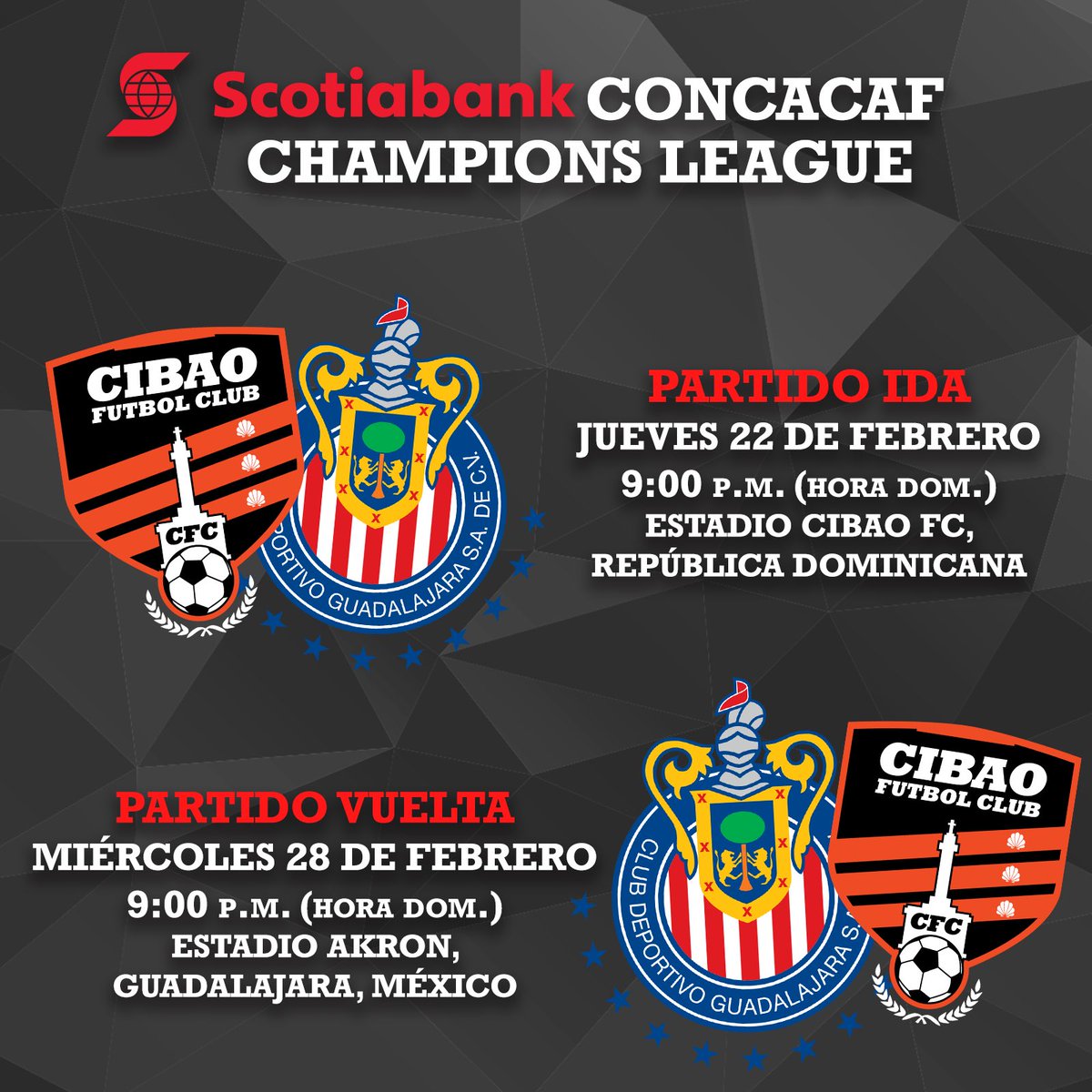 Resultado de imagen para Chivas vs. Cibao