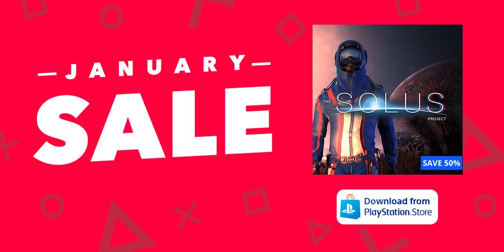 TheSolusProject's tweet photo. Get The Solus Project with 50% off on PlayStation store!
NA region: https://t.co/ni26rVh6zx
EU region: https://t.co/ErpIpibsMe
#HolidaySale #PS4 #IndieGame https://t.co/vlECd3Fsbh