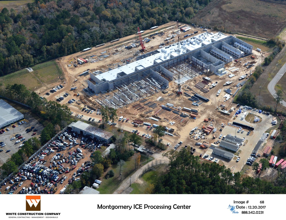 WillmarElectric's tweet photo. Another photo update from the progress made on Montgomery ICE Processing Center that we are working on with @whiteconstcom! #WillmarWorks https://t.co/hXGPMXxnng