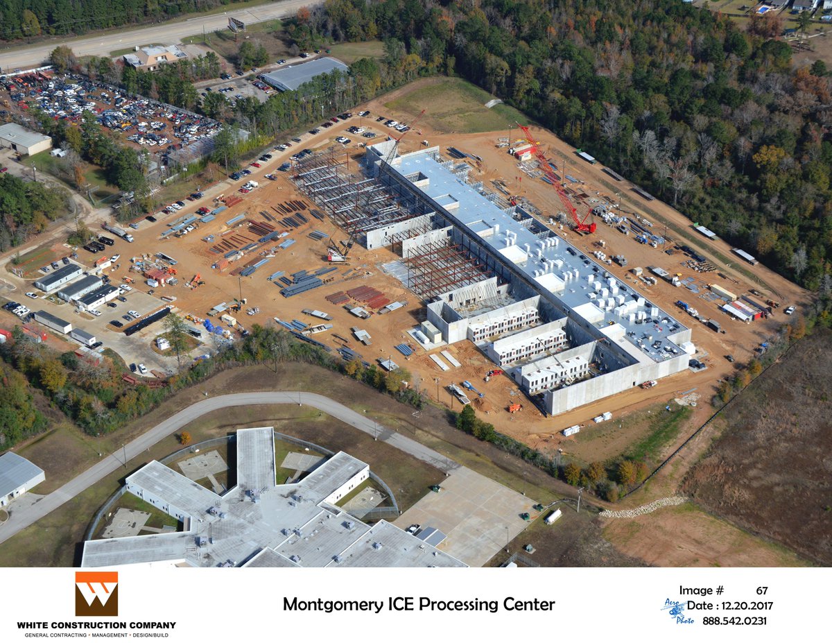 WillmarElectric's tweet photo. Another photo update from the progress made on Montgomery ICE Processing Center that we are working on with @whiteconstcom! #WillmarWorks https://t.co/hXGPMXxnng