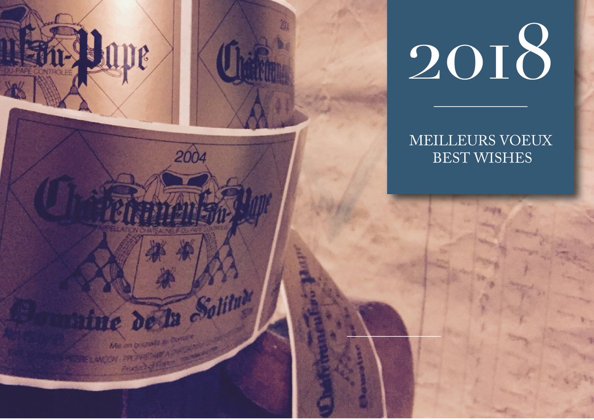 Meilleurs #voeux2018 &amp; best wishes #wines #celebrate