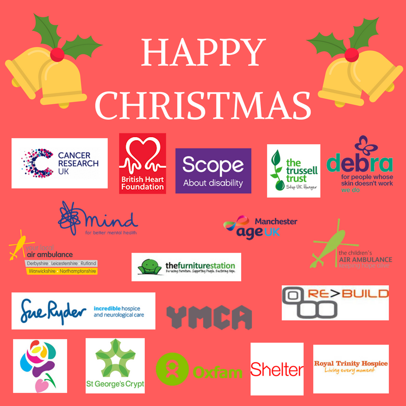GoneForGoodApp's tweet photo. Please #RT a #HappyChristmas to all our amazing partnering #charities & thank them for making such a positive difference to people's lives! #DunmowHour https://t.co/tn5rymzrhC