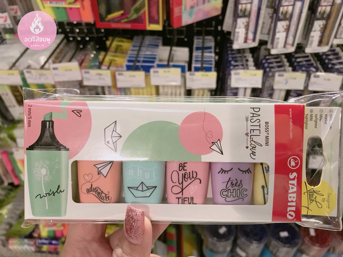 pinku_tai's tweet photo. ไปส่อง STABILO รุ่น PASTEL mini มาB2S เซ็นทรัลลาดพร้าวเหลือแพ็ค 6 สี 2 แพ็คสุดท้าย ขายดีไปอี๊กกก #รีวิวเครื่องเขียน https://t.co/1BT6OK2Q0S