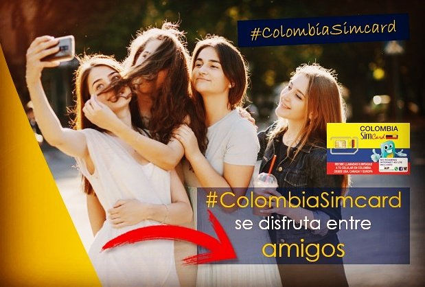 ColombiaSIMCARD's tweet image. Llévate tu #ColombiaSIMCARD y disfruta de tu #Viaje entre #Amigos en #Navidad2017

#WhatsAppIlimitado
#SinCargosDeRoaming