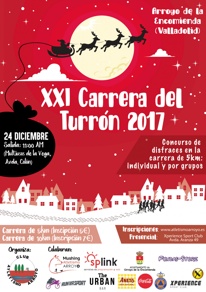 Turismo_Arroyo's tweet photo. XXI Carrera del Turrón. 11:00 Centro Multiusos de La Vega.
@ClubAtletismoArroyo @MushingArroyo @splinksl @FundasStore @runvasport @AnetoNatural @CocaCola_es @AytoArroyo https://t.co/oqylHyfoLh