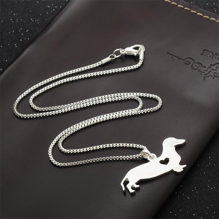Silver Love Dog Heart Pendant Charm Women Necklace Chain. Price: $12.95. Free Shipping. Buy now at ipetmydachshund.com/id/silver-love… #dognecklace #dogchain #lovedog