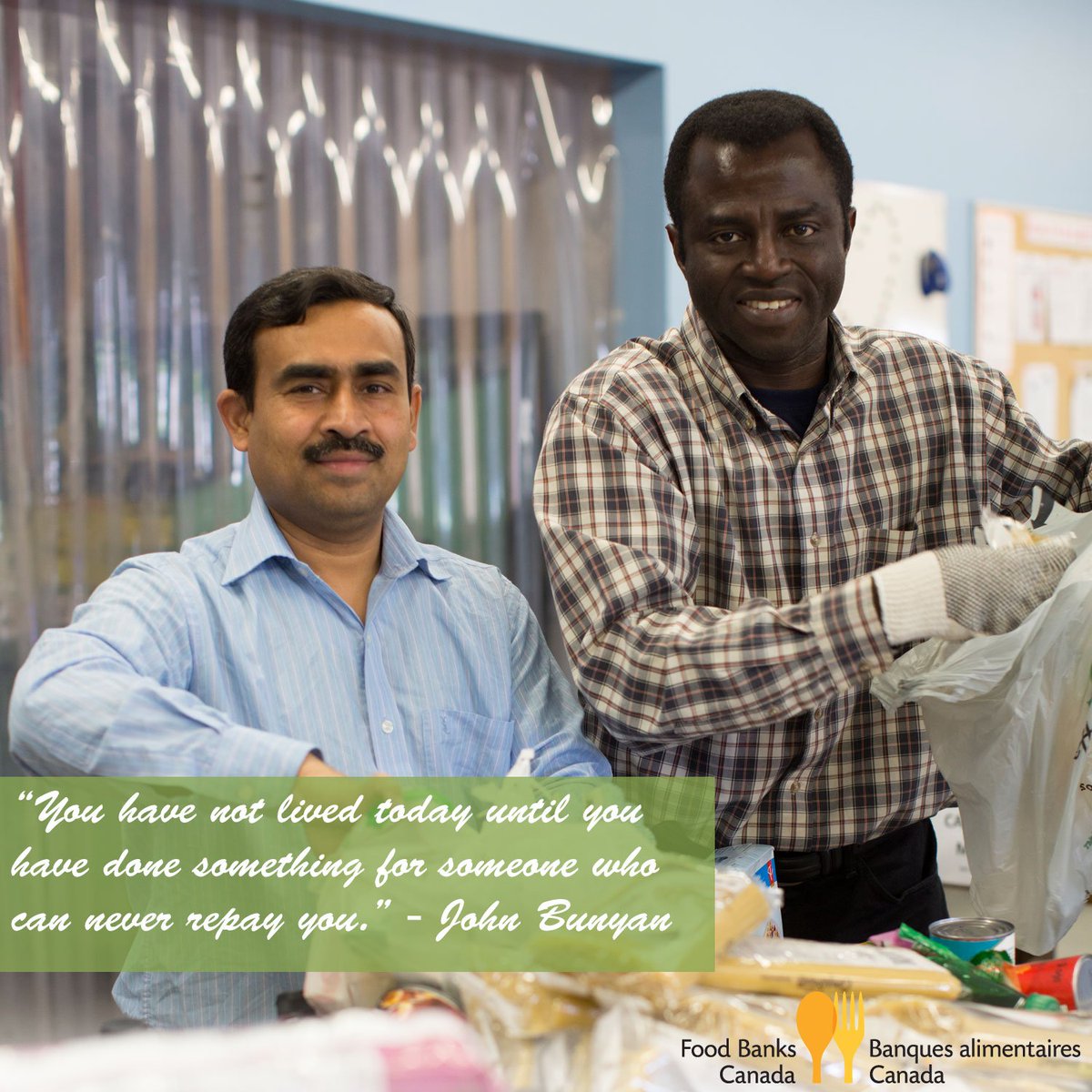 foodbankscanada's tweet photo. During the holidays, food banks rely on thousands of volunteer hours to make sure food is shared to your community members in need. Find a food bank in your area and get involved. You’ll be helping your community and you’ll feel great! https://t.co/iNRhVNCHBR https://t.co/QwkolbQk5A