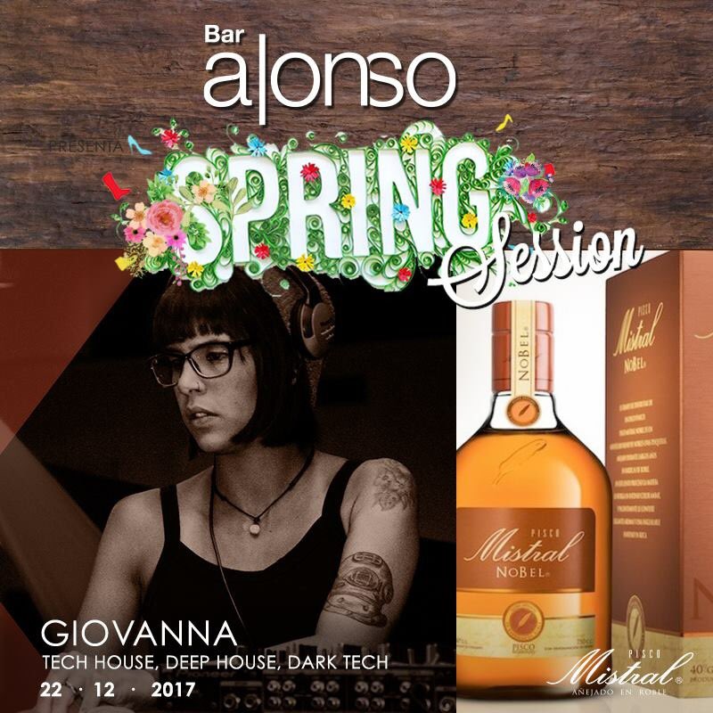 Vive con estilo las noches de verano en #BarAlonso junto a #PiscoMistral. HOY estará #DJGiovanna con una sesión de electrónica buenísima ¡que no te puedes perder!

Reserva en nuestra terraza al 22 207 4480 o en reservas@baralonso.cl
📍Alonso de Córdova 4236.
