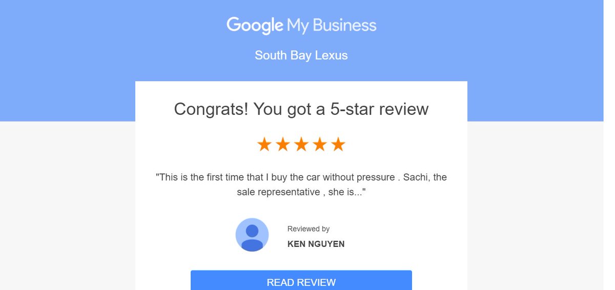 SouthBayLex's tweet photo. Thank you for the amazing review, Ken!
#Lexus #LexusReview #luxurycars #LexusDealerhsip https://t.co/JBm44S8VzR