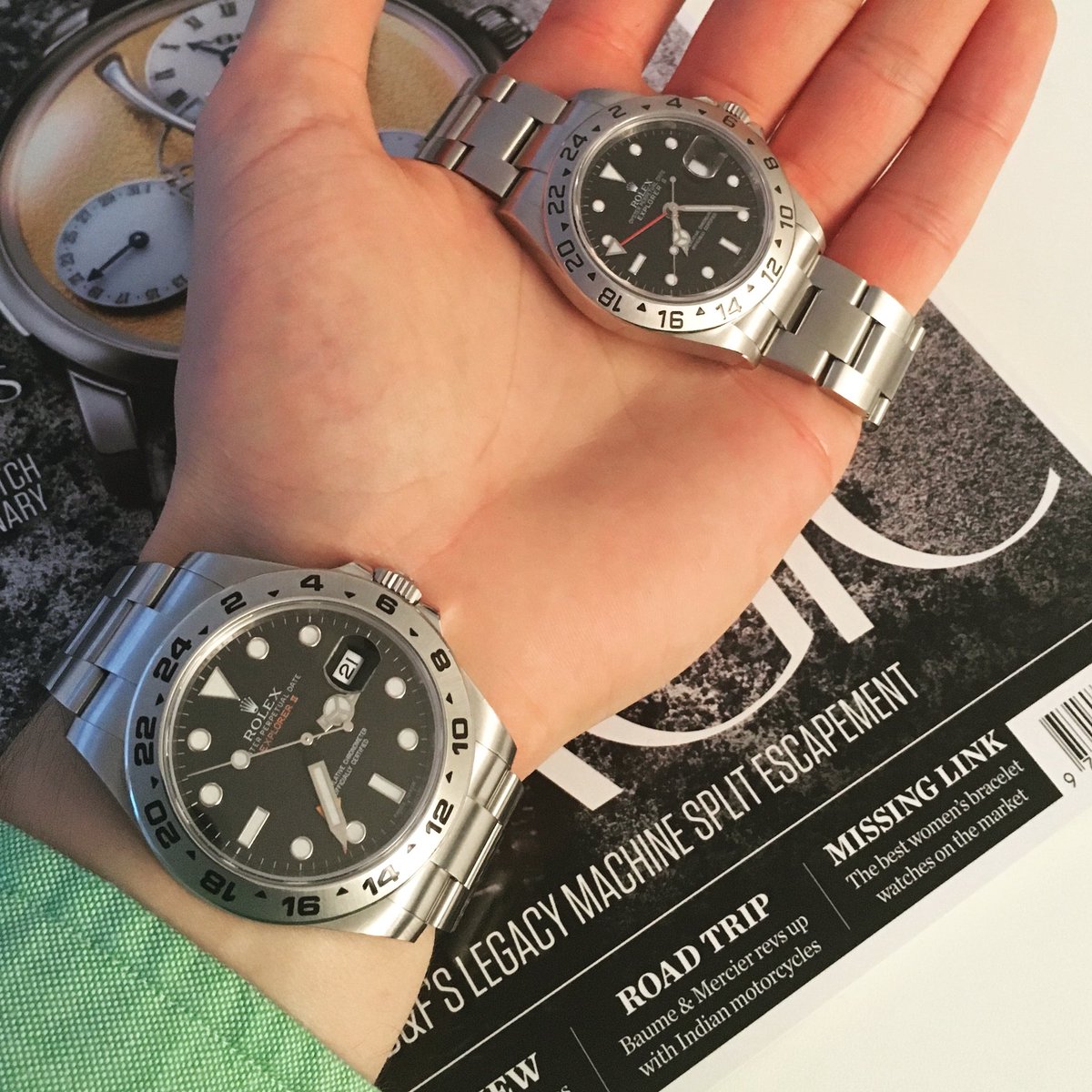 rolex 16570 wrist