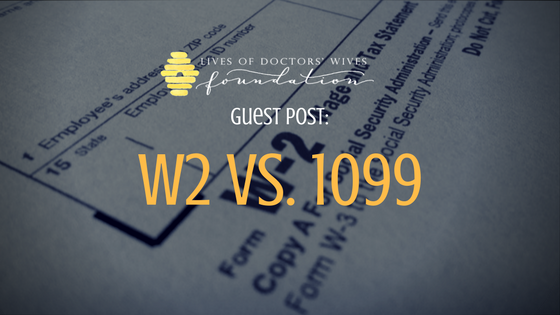 LDWFInc's tweet photo. What's the difference for physicians between income reported on a 1099 vs. a W-2? https://t.co/mJP9D38b56 https://t.co/k5lkbp2PvY