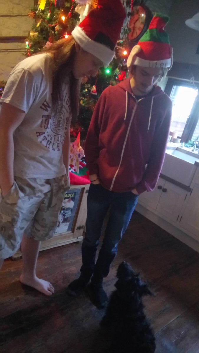 DogFight2ofus's tweet photo. FINALLY REUNITED! We got a lot of new stuff down and jammed out a lot of old tunes. Lots of planning and working on things going on at the moment though! Cant wait to show you all and maybe get some of you involved ;)

Merry Crimbo ;) https://t.co/ekMi6EkSwz
