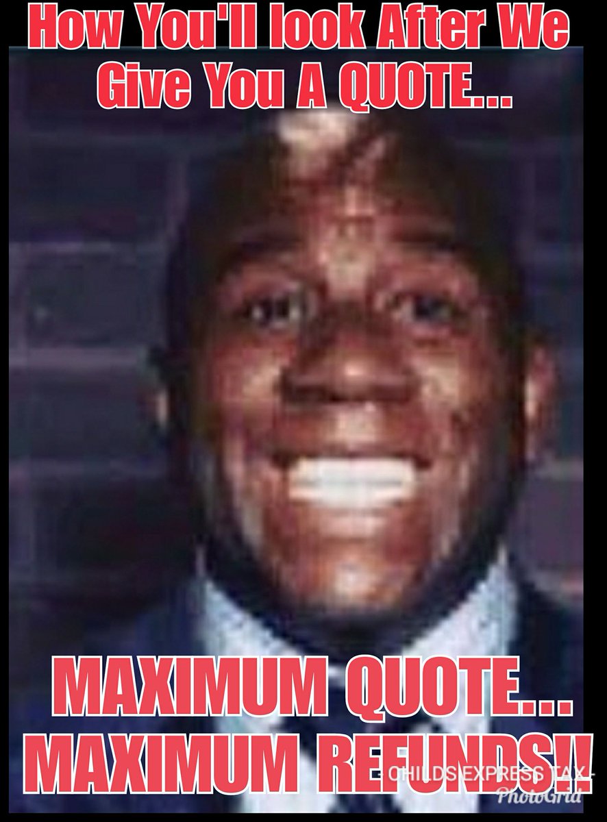 SchwanaCritten1's tweet image. Word Of The Day.... QUOTES....QUOTES !! FREE QUOTES...FREE QUOTES!! They cost NOTHING!! 
Contact me today to get an idea of your REFUND AMOUNT!!! Contact me TODAY!! IM HERE FOR U!!
@ChildsExpress 
@SchwanaCritten1 
#maximumrefunds

Contact me: 1-800-513-3431 Ext 2