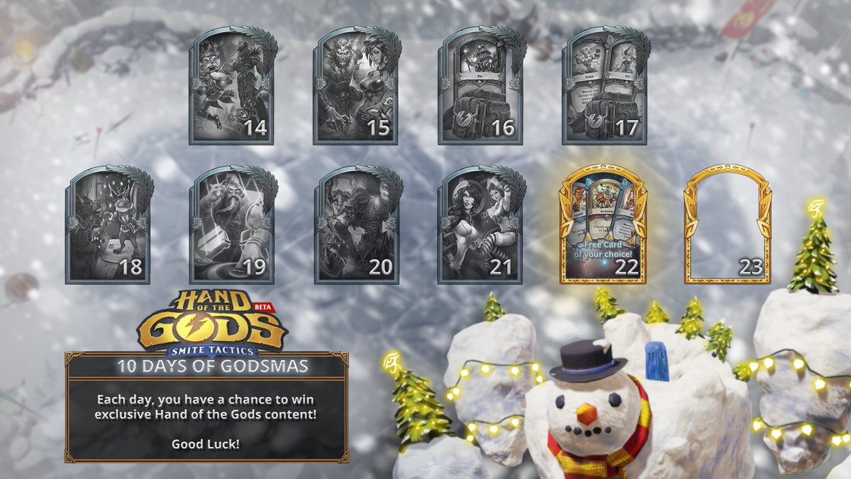 🎄🎉 9th day out of 10. Today, special #HotGHolidays Giveaway! 🎄🎉

You can get any card of your choice! For a chance to win, just share a picture of your most desired Golden Card. Who knows, santa might be coming sooner than expected!

hrz.io/hotg-holidayca…